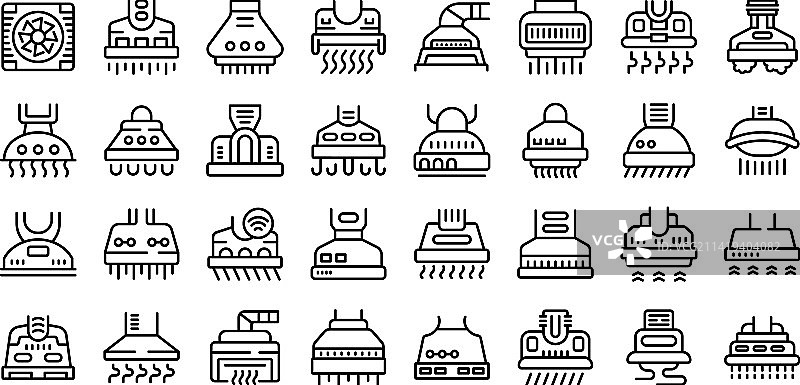 厨房油烟机图标轮廓图片素材