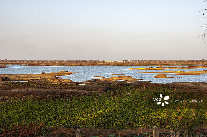 东西湖府河湿地公园图片素材