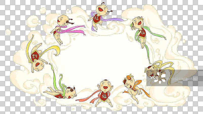 福娃高兴图片素材