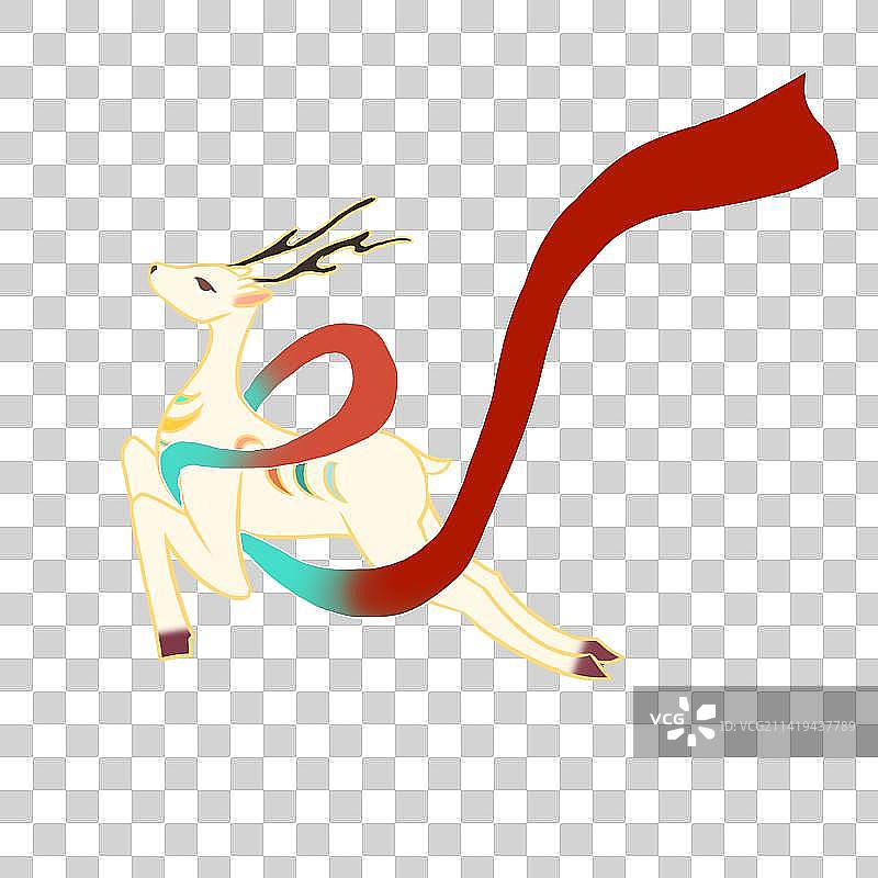 九色鹿图片素材