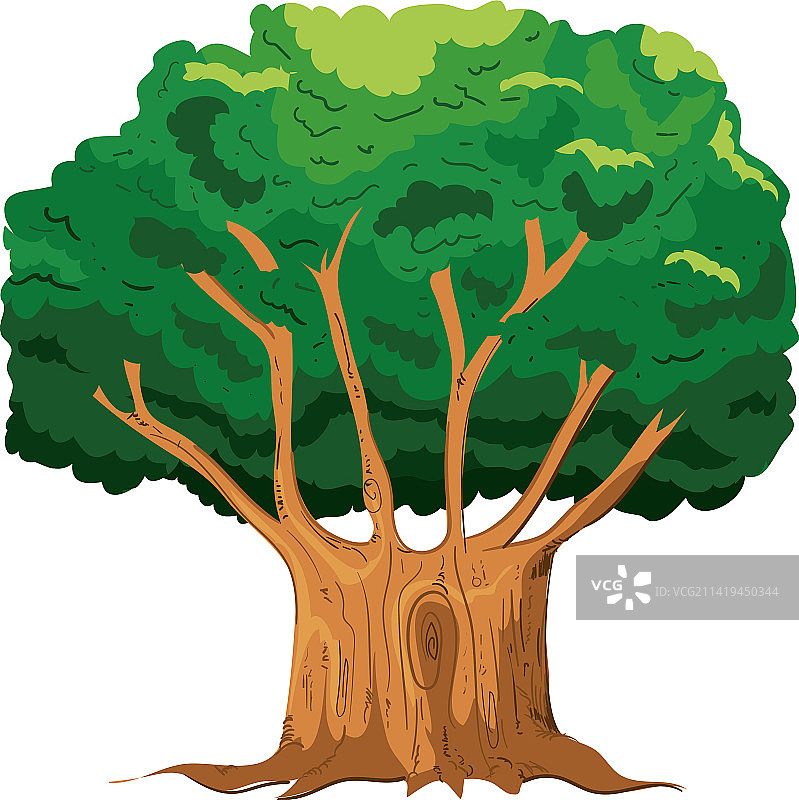 绿色植物树图标图片素材