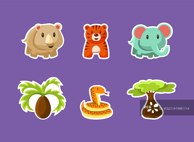 非洲野生动物园与野生动物图片素材