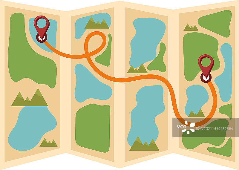 地图位置追踪器图片素材