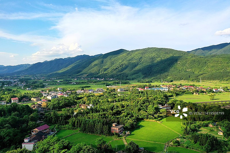 航拍苏仙岭和小东江图片素材