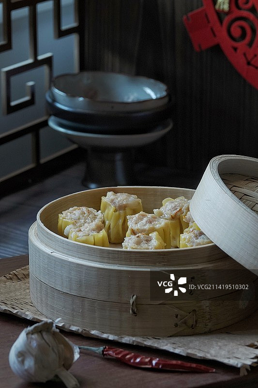 茶点—烧卖图片素材