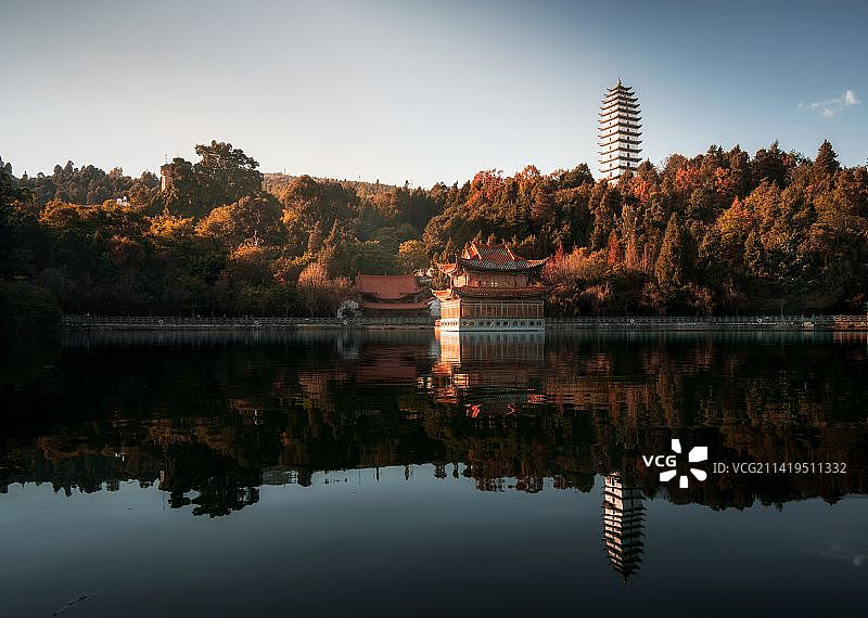 秋日砚池 ||图片素材