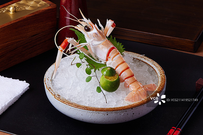 鳌虾刺身图片素材