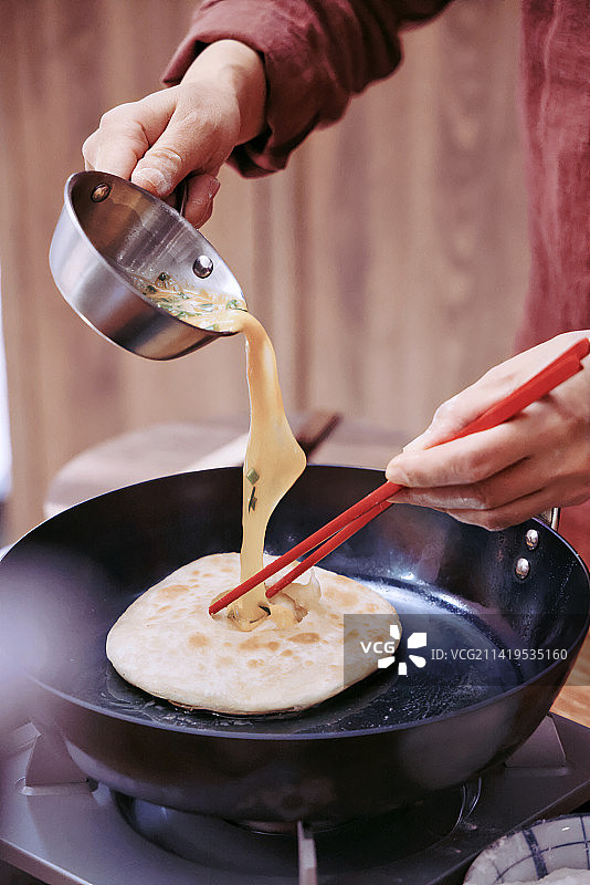 美食纪录 鸡蛋灌饼图片素材