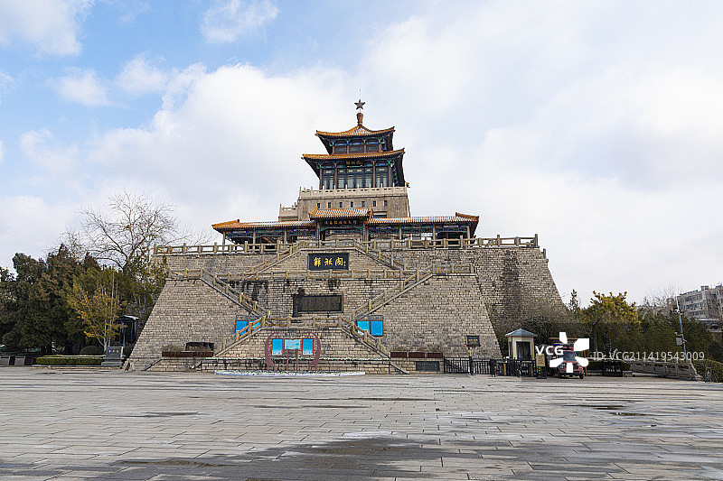 山东济南解放阁图片素材