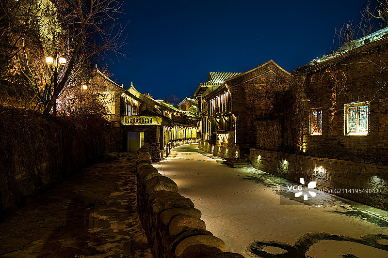 古北水镇之夜图片素材