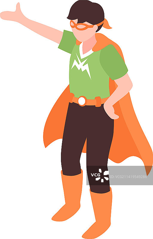 超级英雄服装派对组合图片素材