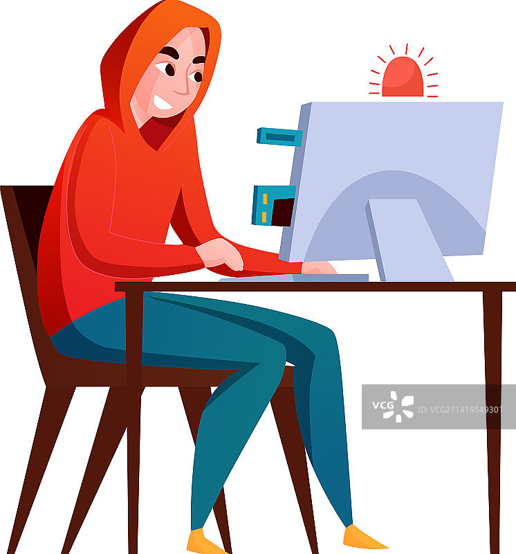 电脑上的黑客图片素材