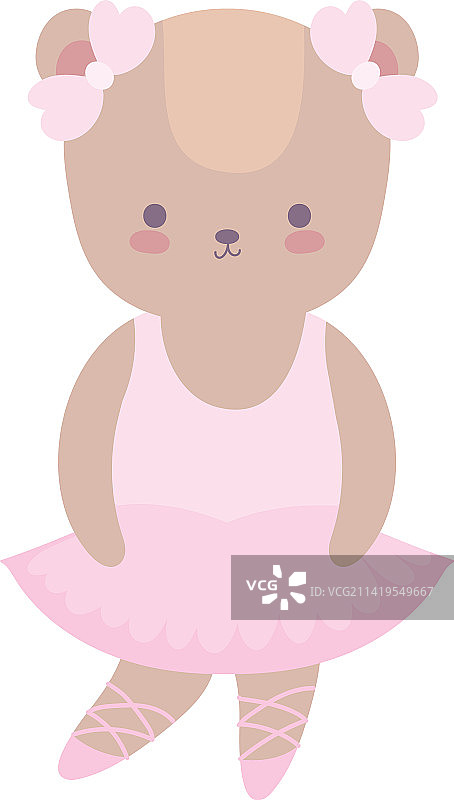 跳芭蕾舞的熊图片素材