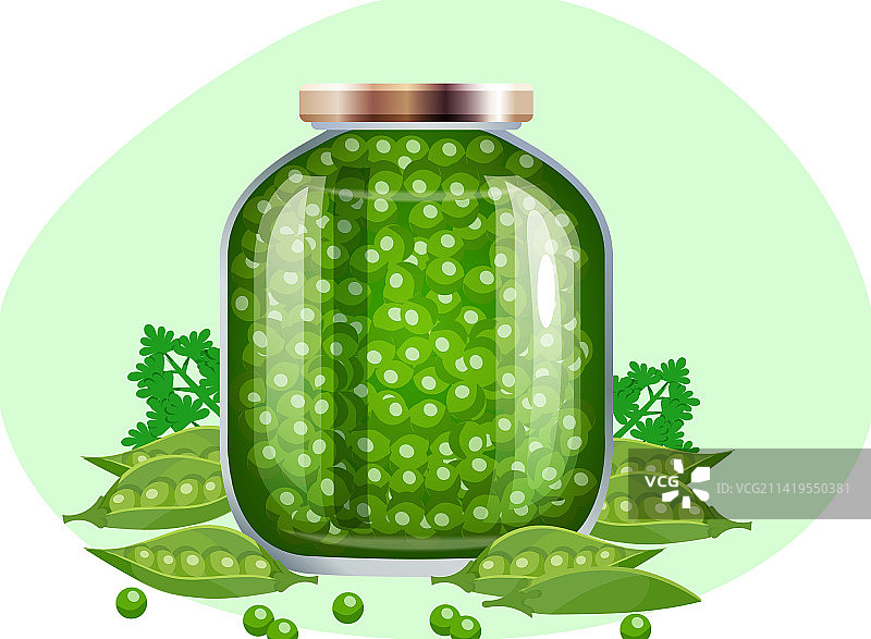 玻璃豌豆新鲜组合图片素材