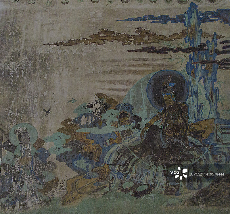 敦煌壁画艺术精品，菩萨像，佛像，图片素材