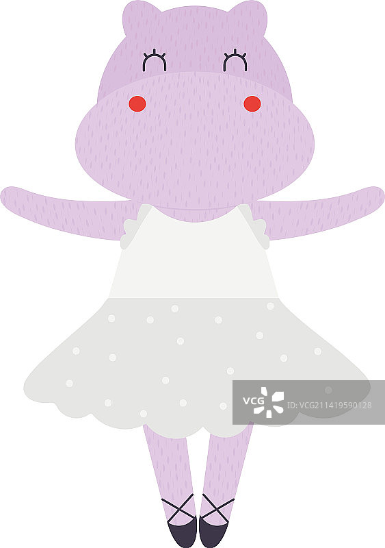 跳芭蕾舞的河马图片素材