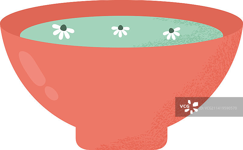 带鲜花的茶杯图片素材