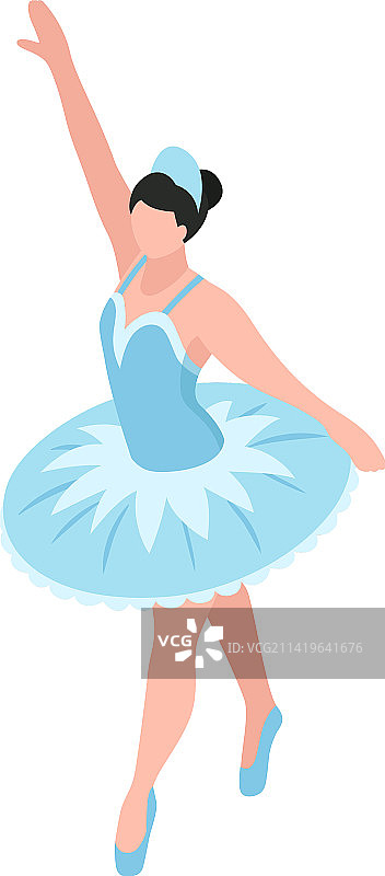 跳芭蕾舞的女孩构图图片素材