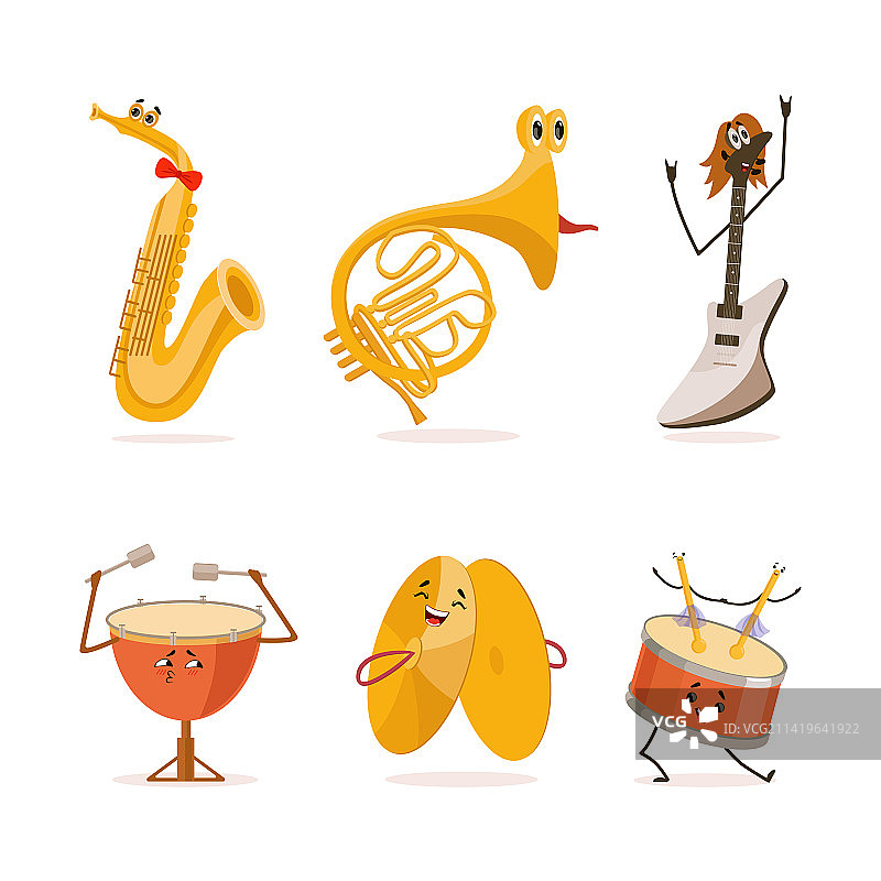 萨克斯管乐器角色合集图片素材
