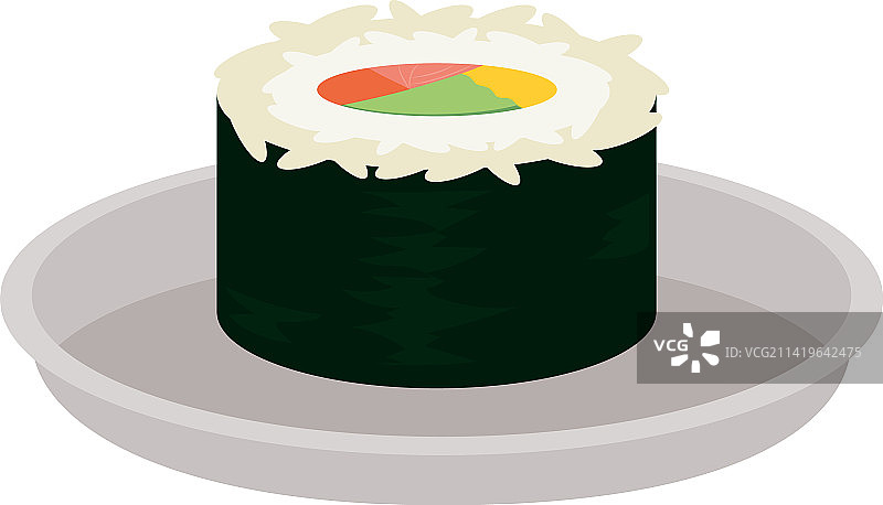 紫菜包饭寿司图标图片素材