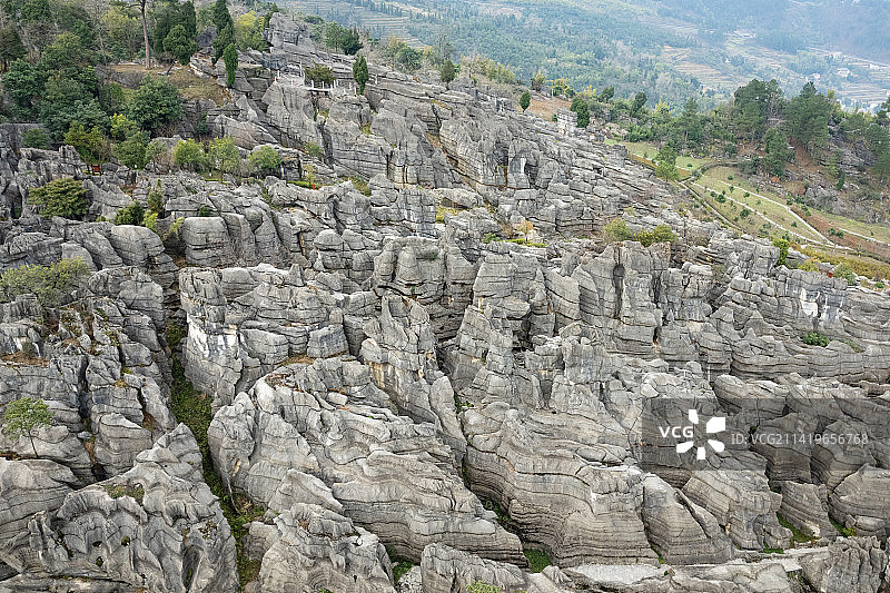 重庆万盛石林的地质地貌图片素材