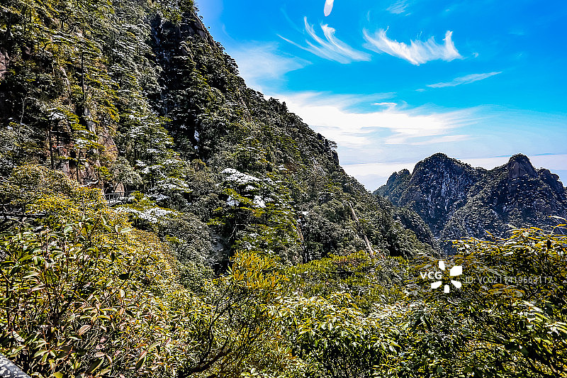 雪后江西上饶三清山西海岸景区图片素材