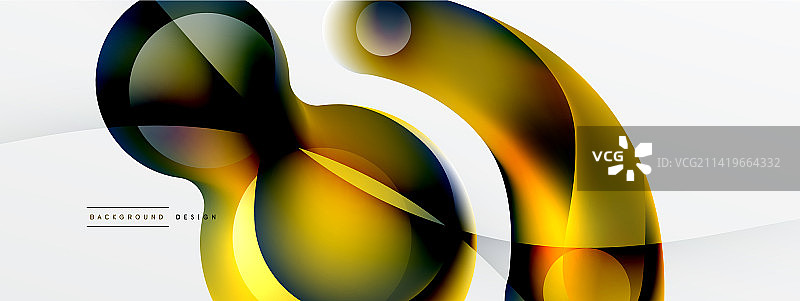 流体抽象背景圆形和圆形图片素材