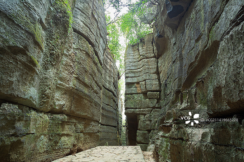 重庆万盛石林风景区喀斯特地貌图片素材