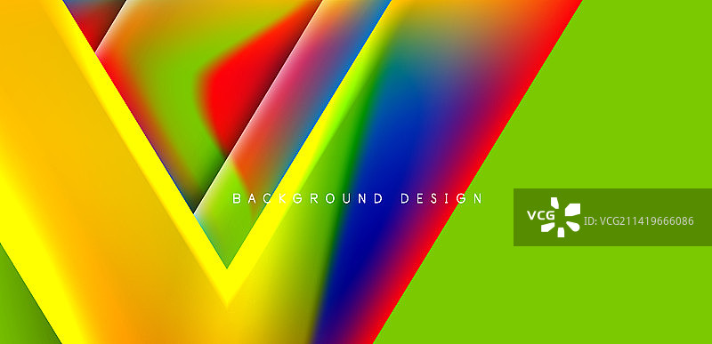 抽象烘焙与重叠三角形和图片素材