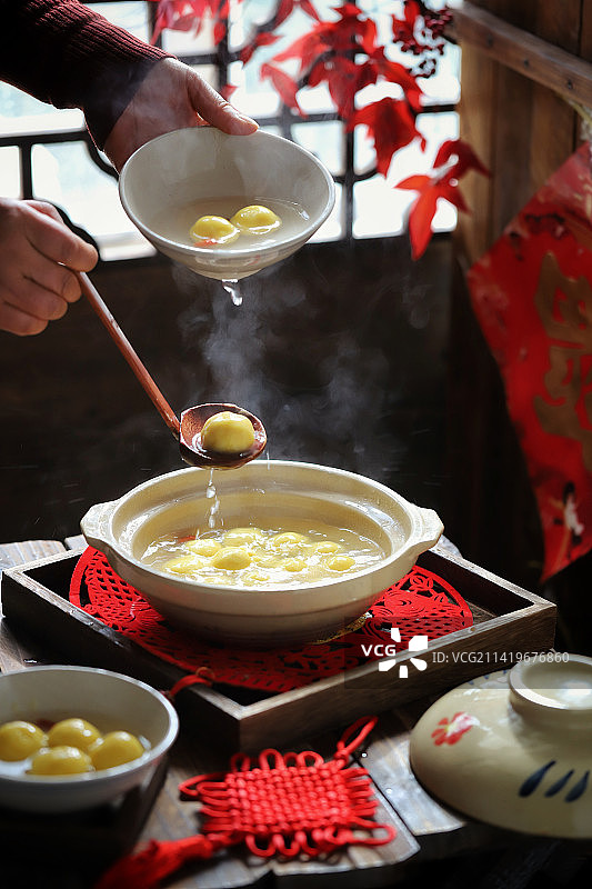 黄米汤圆图片素材