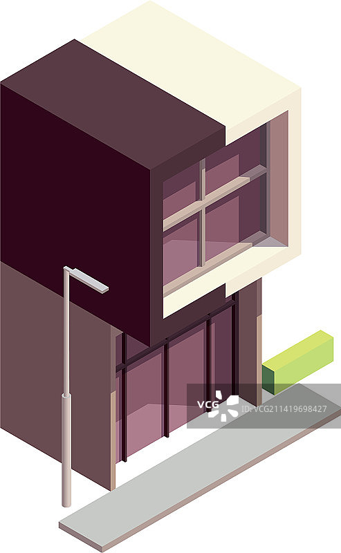 现代联排别墅建筑图片素材