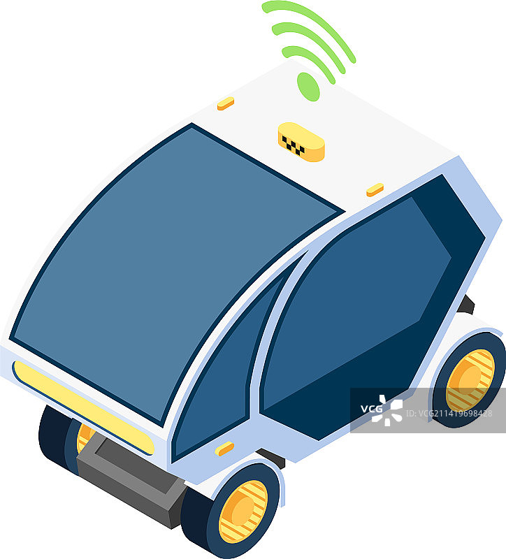 无人驾驶出租车图片素材