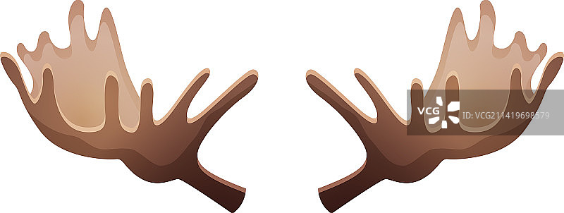 鹿角面具组合图片素材