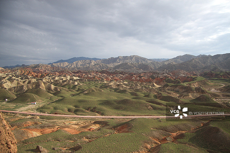 甘肃张掖丹霞地貌风光图片素材