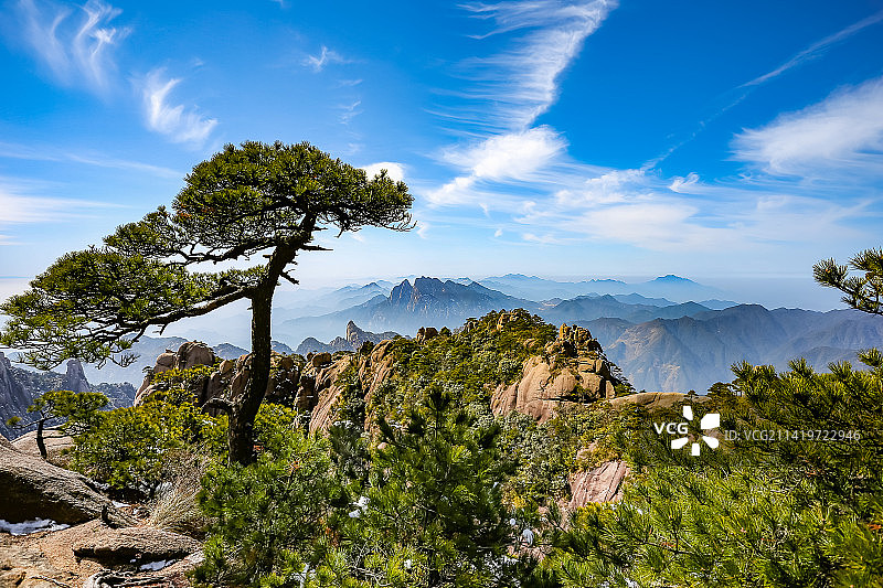 雪后江西上饶三清山西海岸景区图片素材