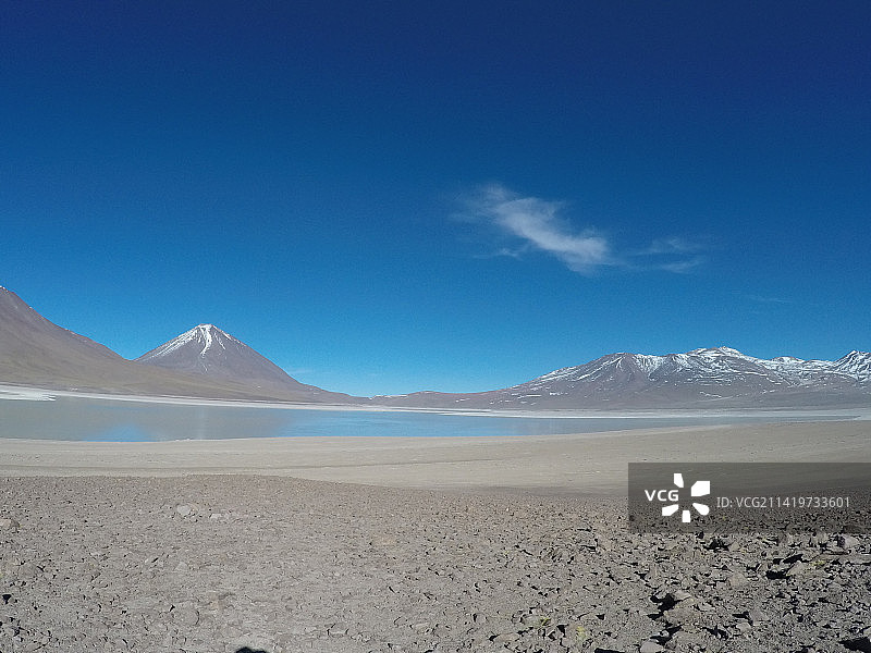 蓝天下的沙漠风光图片素材