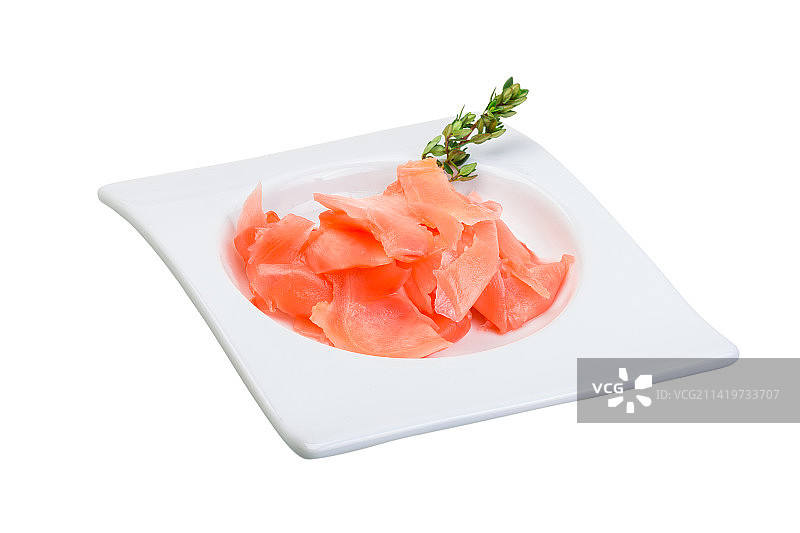 白色背景上的盘中美食特写，罗马尼亚图片素材