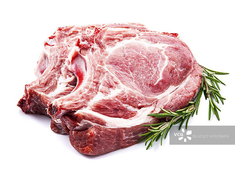 罗马尼亚白色背景上的红肉特写图片素材