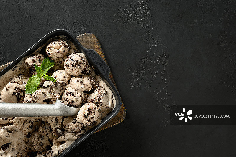 罗马尼亚自制无糖奶油冰淇淋图片素材