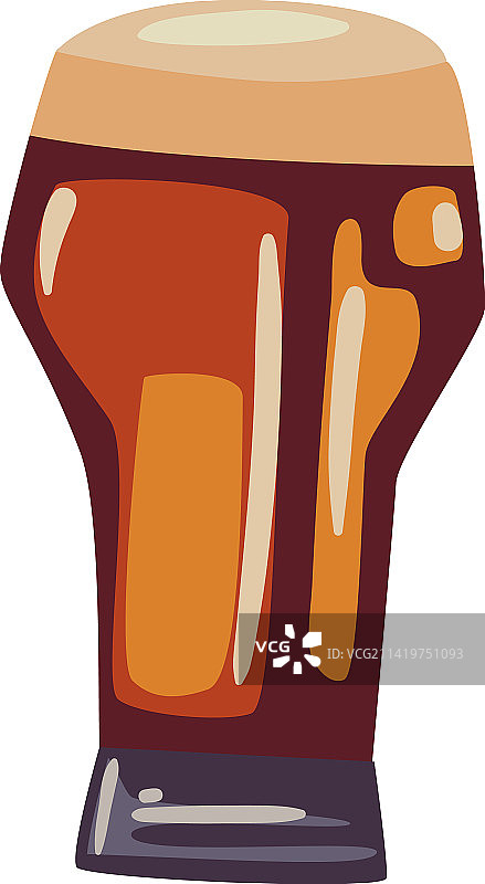 扁平风格啤酒杯图片素材