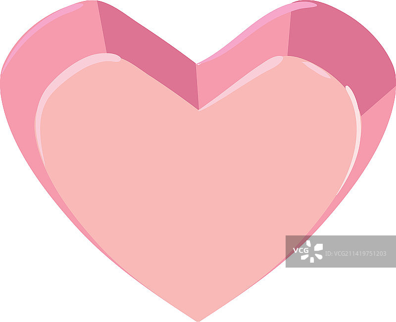 扁平风格粉色爱心图片素材