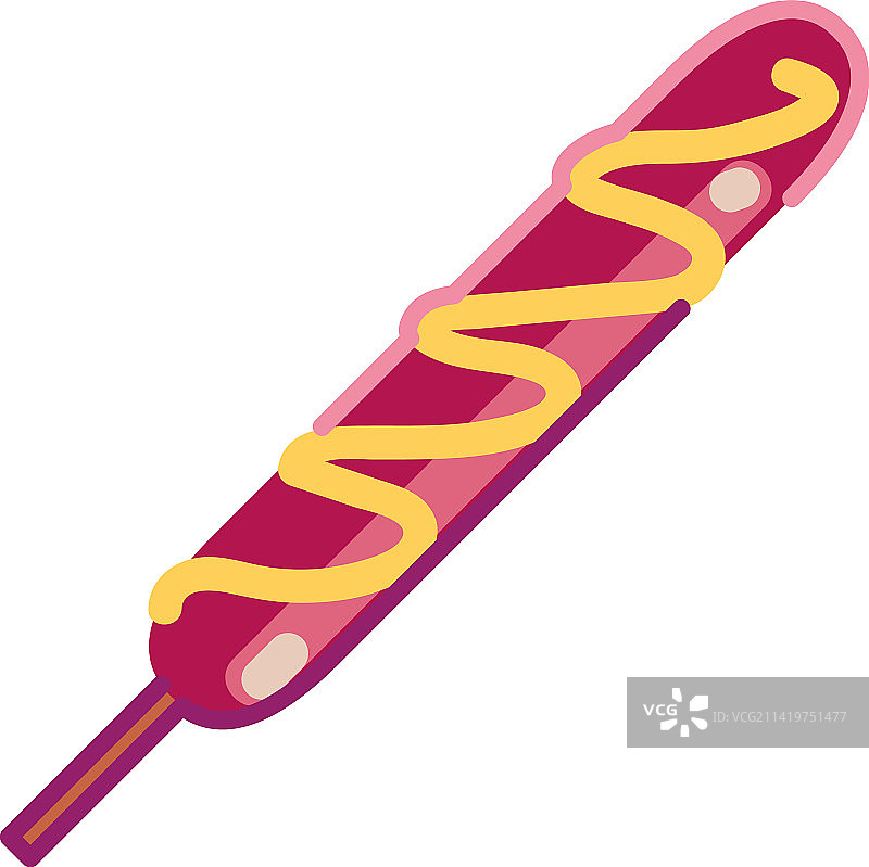 扁平香肠设计图片素材