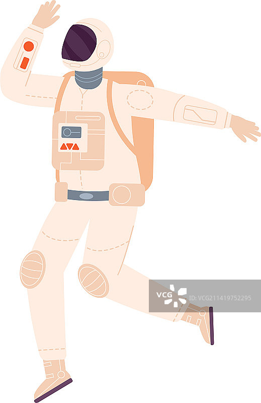太空宇航员跑步图片素材
