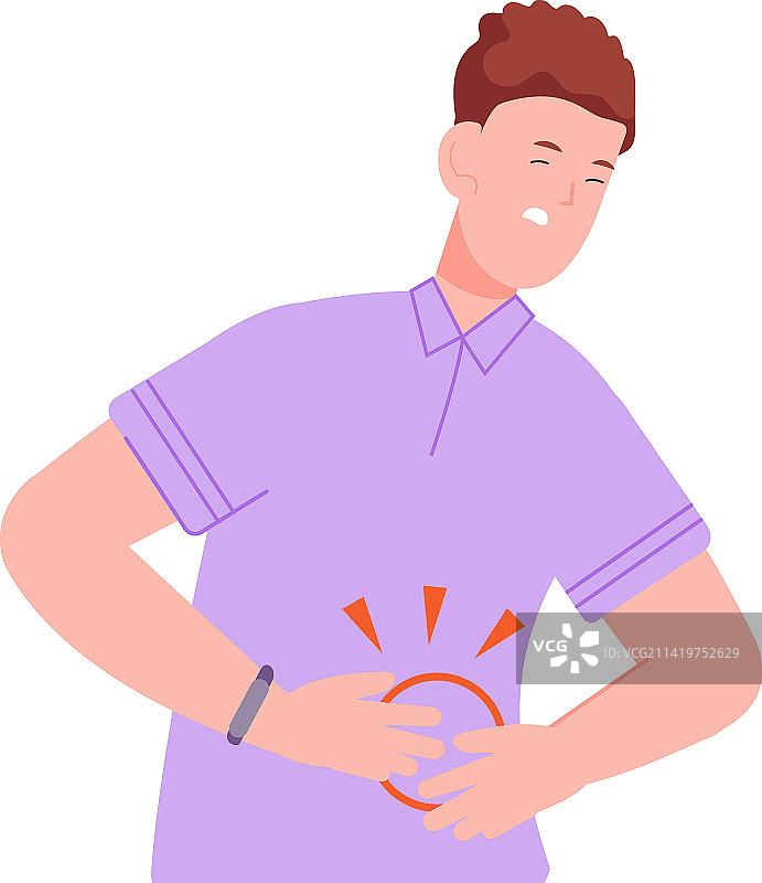 腹痛的病人图片素材