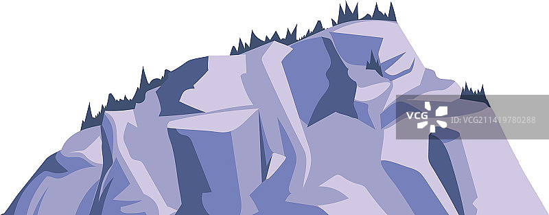 彩色山峰图片素材