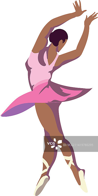优雅的芭蕾舞女演员图片素材