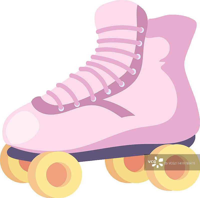 粉色轮滑鞋图片素材