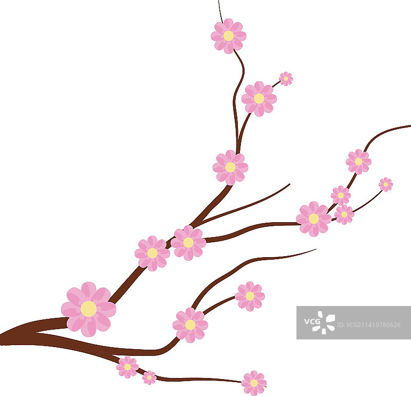 樱花树设计图片素材