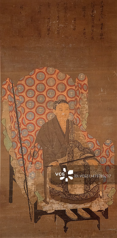 北京中国国家博物馆圆尔弁圆像宋代佚名105.0X51.7cm东福寺藏品图片素材