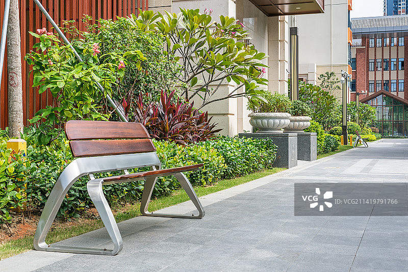 小区住宅景观，宜居的社区环境图片素材